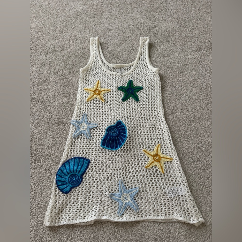 Crochet shell cover up dress - Picture 4 of 6